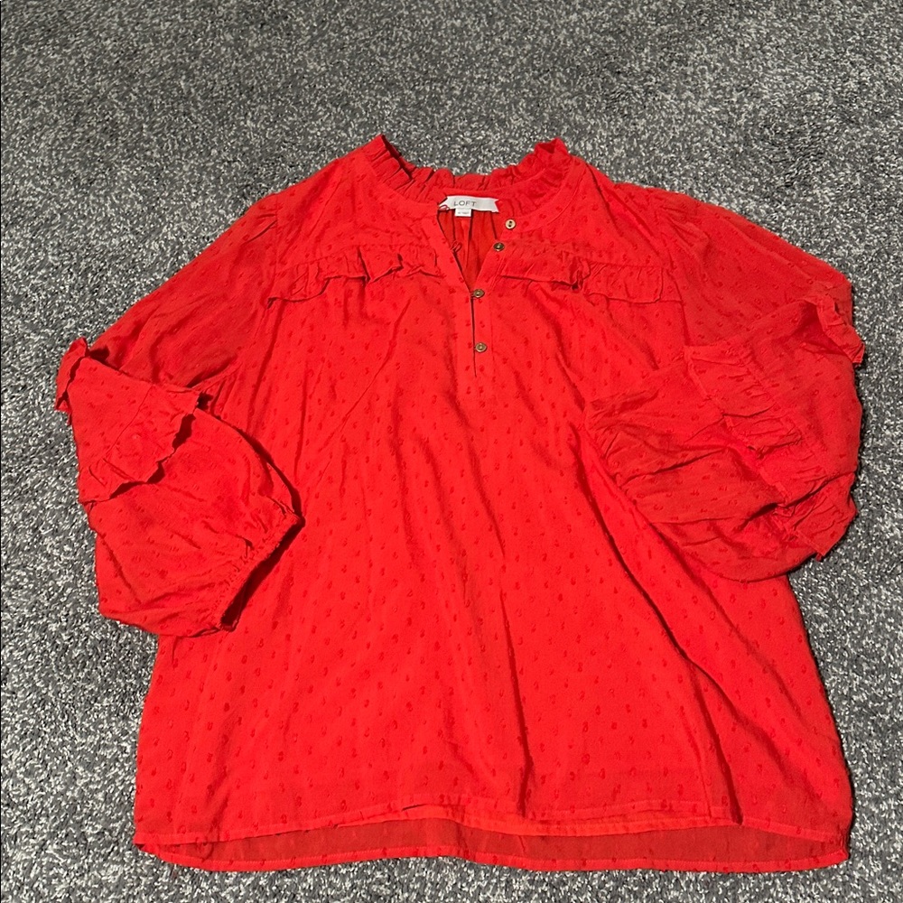 Women’s red blouse. - Picture 2 of 5